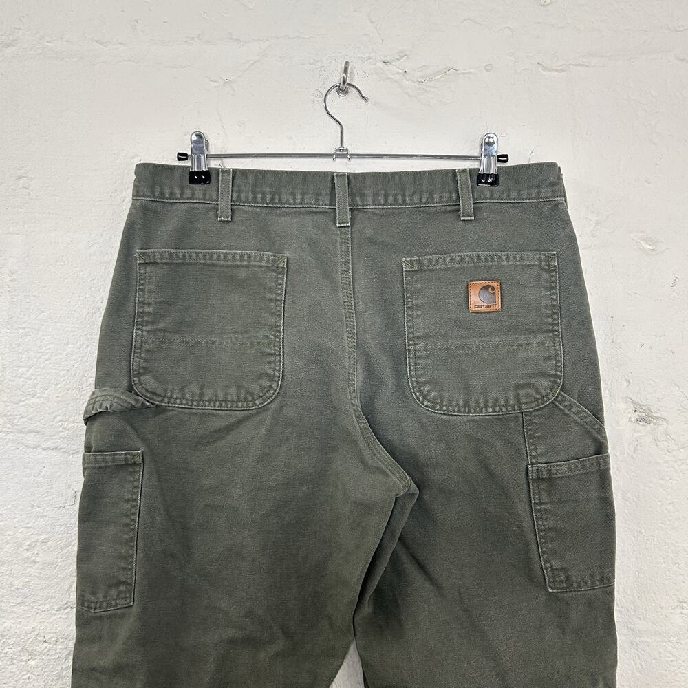 Carhartt Dungaree Fit Carpenter Pants “Moss Green” B11 MOS - Picture 5 of 7